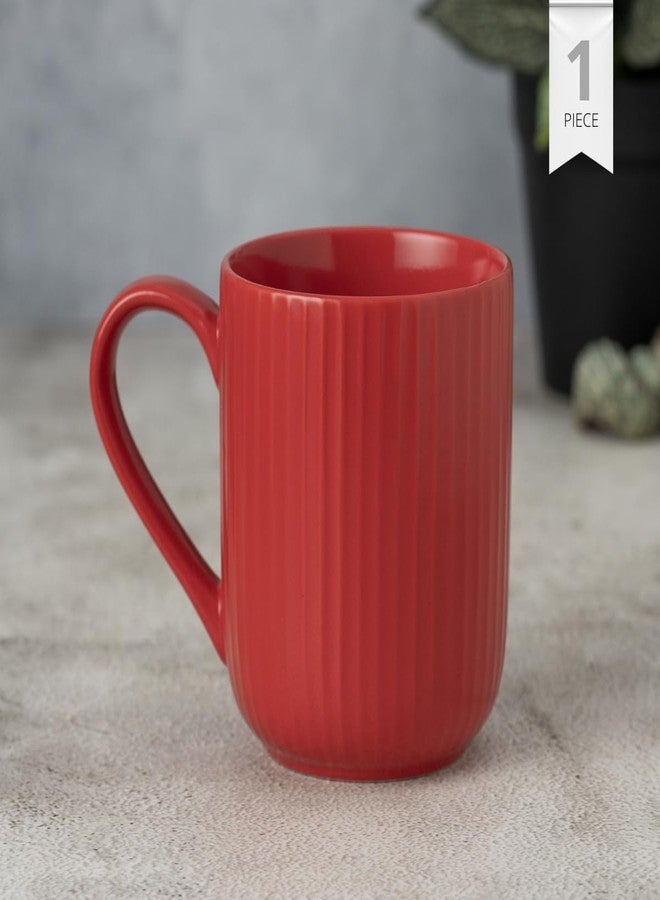 Clay Craft Fine Ceramic Linea Microwave Safe Coffee & Milk Mug, 360Ml, 1 Piece, Red, Mug for Coffee, Ideal for Gifting, Perfect for Home & Office - Image 2